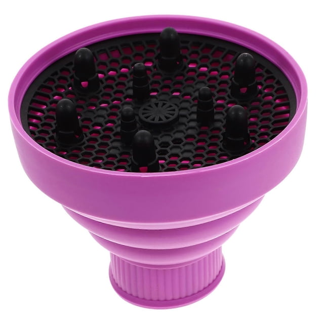 Difusor de silicona para secador de pelo, diseño universal resistente al calor para peinar y mejorar el flujo de aire.