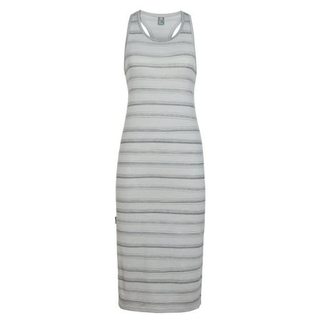 Icebreaker Women's Cool-Lite Yanni Midi Dress Lunar Heather/Panther/Scratch Stripe S