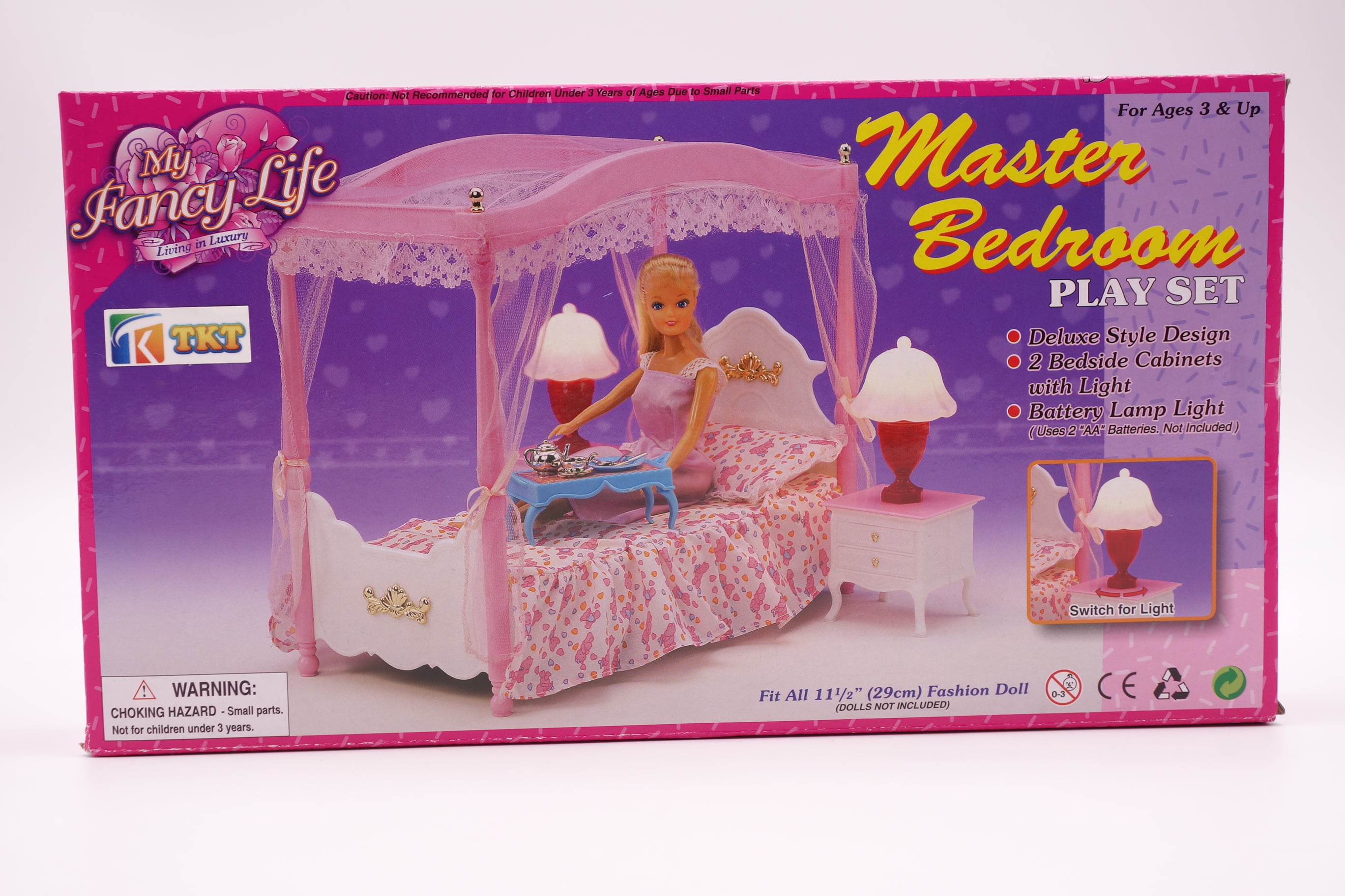 My Fancy Life Barbie Size Dollhouse Furniture Bathing Fun Bath/Toilet Play Set 