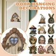 thumbnail image 2 of Fairy Door and Window, Wooden Fairy Doors for Trees Outdoor, Fairy Door, Fairy Garden Decor, Fairy Doors, Fairy Garden Decor, Fairy Garden Decorations, Garden Fairy, 2 of 2