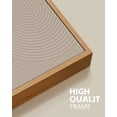 thumbnail image 5 of SHENIFY Mid-Century Modern Wall Art Minimalist Abstract Boho Neutral Line Wall Decor Geometric Artwork Kitchen Dining Room 11x14in3pcs Natural Framed, 5 of 5