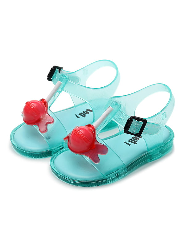 Kids Girls Princess Jelly Shoes Toddler Child Summer Beach Casual Flats Sandals 