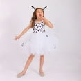 thumbnail image 4 of Byoo Girls' Halter Dress Animal Printed A-Line Tulle Performance Midi Dresses Fairy-Like Cute Carnivals Tutu Dress for Kids White, 4 of 8