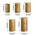 thumbnail image 3 of Efavormart Set of 5 Champagne Crushed Velvet Cylinder Plinth Display Box Stand Covers, Premium Pedestal Pillar Prop Covers, 3 of 5