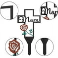 thumbnail image 6 of Metal Cross Garden Stake Graves Cemetery Decorations, Cemetery Memorial Cross Stake for Dad, Metal Cross Yard Stake Grave Markers, Memorial Signs Marker for Dad Grave, 6 of 8