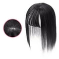thumbnail image 1 of EGNMCR Perruques Cheveux Humains Femmes Mode Naturel Respirant Invisible Sans Couture Perruque Bloc de Cheveux Perruque 35cm Brun Foncé, 1 of 2