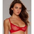 thumbnail image 3 of Women's Timpa 16449 Alice Lace Underwire Demi Bra (Chinese Red 34A), 3 of 3