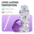 thumbnail image 4 of Vaso térmico Thermos xiiai de 16 oz, a prueba de fugas, color morado, con aislamiento de paja, 4 of 6