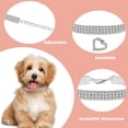 thumbnail image 3 of Collar de perro con brillantes diamantes de imitación en forma de corazón para mascotas de Dog Kingdom, 3 of 5