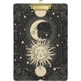 thumbnail image 1 of FMSHPON Black Space Sun CrescentStars Clipboard Hardboard Wood Nursing Clip Board and Pull for Standard A4 Letter 13x9 inches, 1 of 7