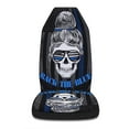 thumbnail image 3 of Back The Blue Skull Lady Seat Covers Cars, ​Car Truck SUV 2 Piec, 3 of 5