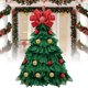 thumbnail image 2 of Guirnalda de Árbol de Navidad Hecha A Mano, de Árbol de Navidad, Decoración Frontal de Flores para Árbol de Navidad, 2 of 7
