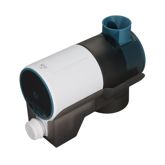 Alimentador Automático De Peces Para Acuario, Apertura De Gran Diámetro, Dispensador Eléctrico De Alimento Para Peces ABS, Reemplazo Rápido De Batería ZY-521B, Libere Su