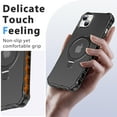 thumbnail image 2 of for iPhone 15 Case, [Compatible with MagSafe][Anti-Yellowing][Military-Grade Protection] Shockproof Corner Enhanced Protection Magnetic Phone Case for iPhone 15,Black, 2 of 6