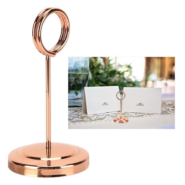 Soporte Para Números De Mesa, Elegante Soporte Con Clip De Acero Inoxidable, Soportes Ligeros Para Fotos Para Bodas, Restaurantes, Cumpleaños, Fotos