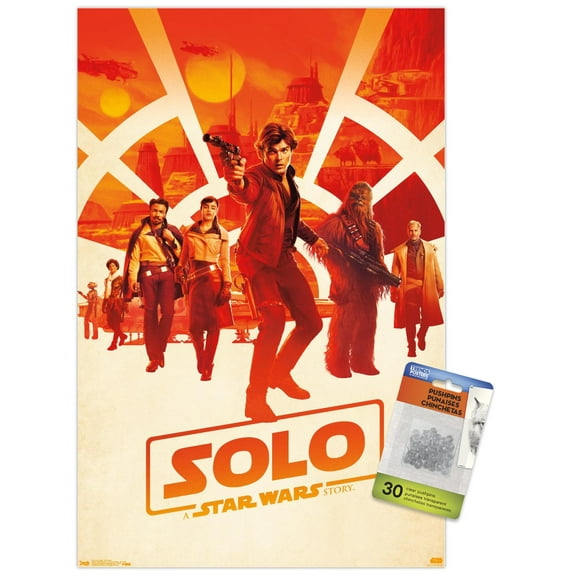 Star Wars: Solo - One Sheet Wall Poster with Push Pins, 14.725" x 22.375"