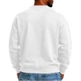 thumbnail image 4 of Men's Crewneck Sweatshirt Solid Color Pullover Top with Chest Pocket Relaxed Fit Casual Fall Sweatshirts, 4 of 6