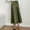 X-124Army Green, variant on YMNXA Womens Skirt High Waist Solid Color Elegant Comfortable Satin Skirt For Daily Wear Army Green L