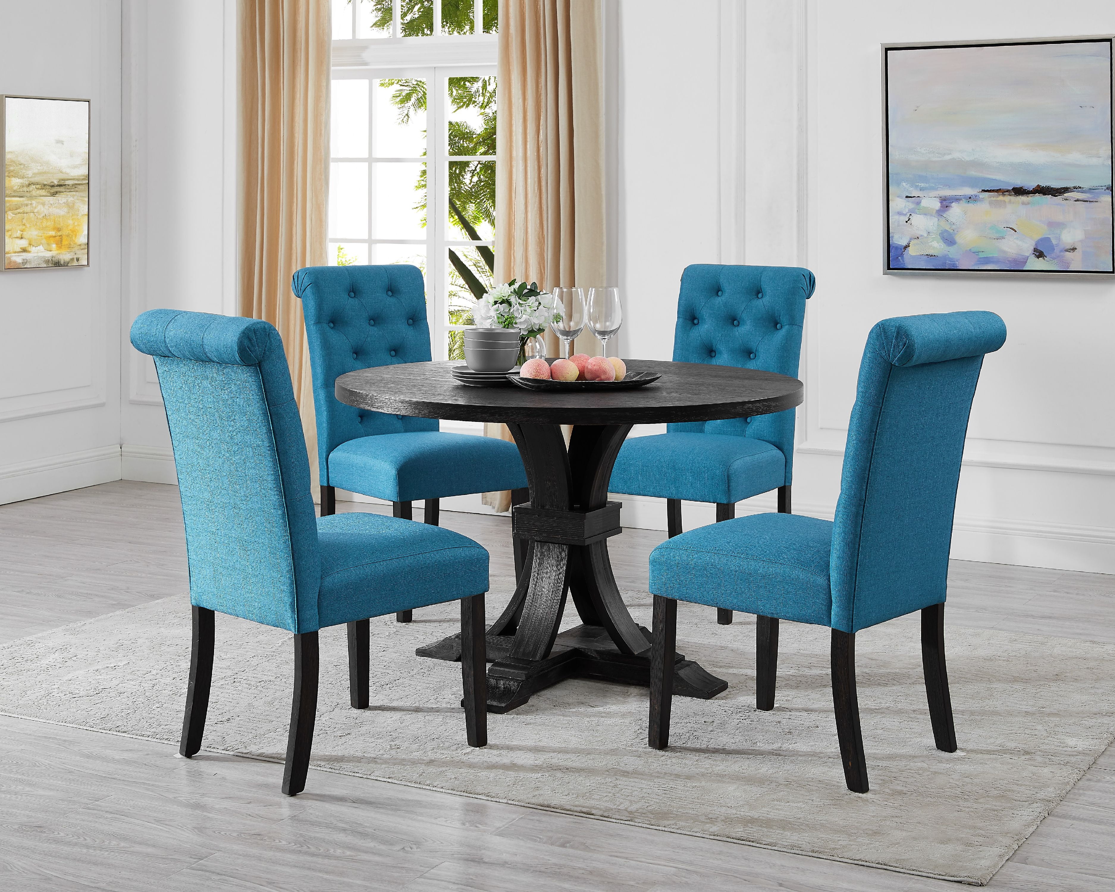 walmart black dining room chair