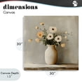 thumbnail image 4 of Stupell Industries Modern Simple Floral Vase in Pastels Canvas Art, 30 x 30, by Creative Studio, 4 of 8