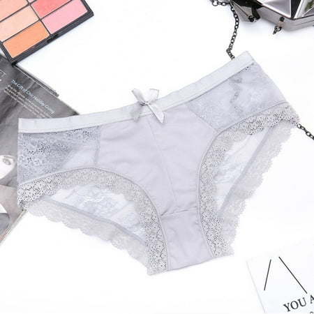 

Hunpta Underwear Women Sexy Lace Panties Women Bow Briefs Panties Lace Underwear