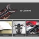 thumbnail image 5 of AFNCX motocicleta combustible aceite tanque almohadilla antideslizante pegatinas lado, 5 of 5