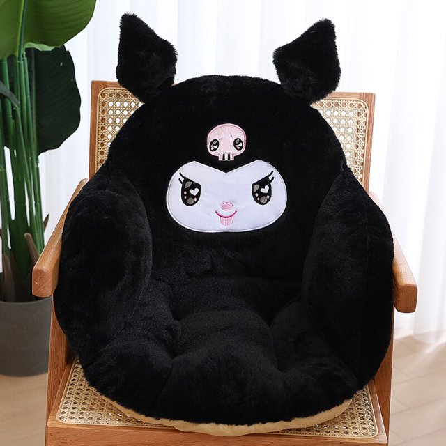 Sanrio-cojín de asiento de felpa Pochacco, Hello Kitty, Kuromi Cinnamoroll, decoración femenina para el hogar, regalo
