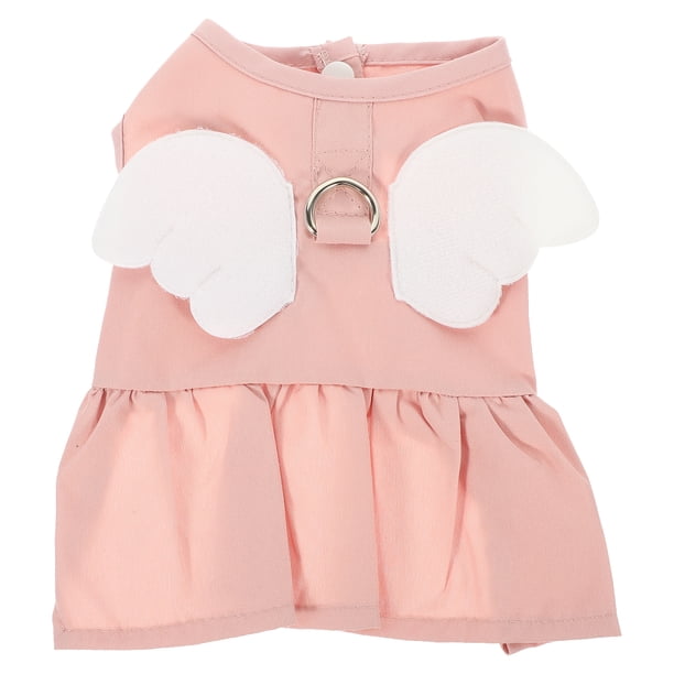 KAKOWELY Disfraz de ángel decorativo para perro, vestido de verano para perro, ropa transpirable para gato y mascota.