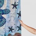 thumbnail image 3 of Orinice  Teal Turtle Blue Shower Curtain No Hook with Snap-in Liner Top Window Hotel Luxury Fabric Cloth Decor Bathroom Double Layers Mesh Curtains Sets Decorative  60x72, 3 of 7