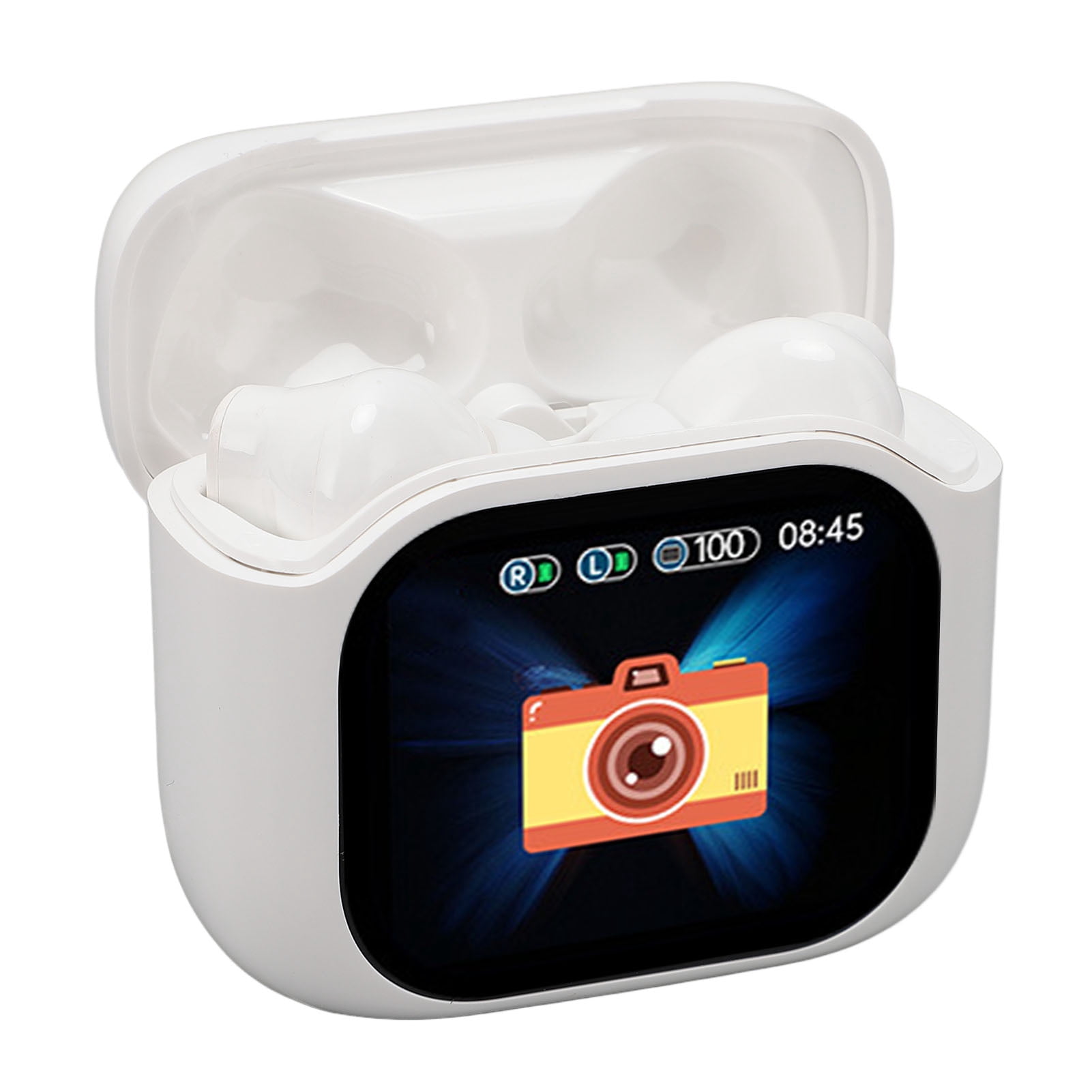 Headphones, Noise Cancelling Long Battery Life Touch Color Screen  Earphones  for Tablet