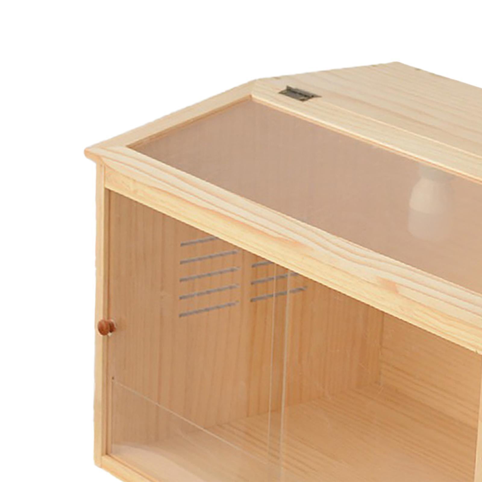 Bvdfgk Chick Brooder Box Hamster Breeding Box Wooden Assemble Rutin Chicken Feeding Box