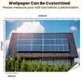thumbnail image 3 of Peel and Stick Wallpaper Waterproof Large solar panel roof Wall Mural Decor Self Adhesive and Removable 100in x 144in, 3 of 8