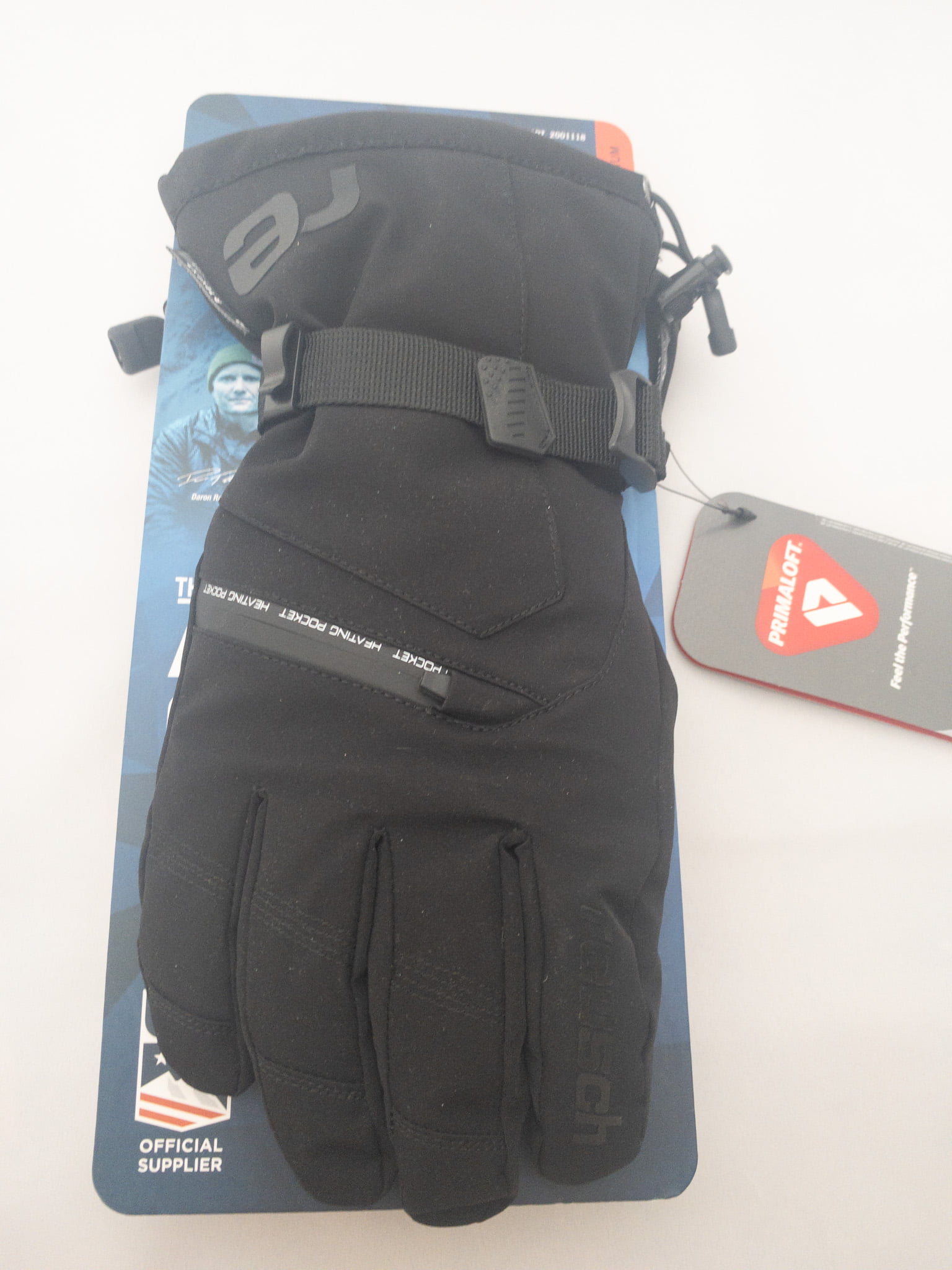 Adult Medium Reusch R-TEX Snow Gloves Unisex XT- Ski Winter Black Primaloft