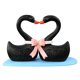 thumbnail image 1 of Estatuilla de decoración Cisne Amor Naiovety Resina Negro HA077361-01, 1 of 6