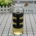 thumbnail image 2 of Advancent Botella de vinagrera multifuncional de color transparente con tapones de corcho, única, segura y respetuosa con el medio ambiente Organizadores de utensilios de cocina, 2 of 6
