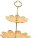 thumbnail image 4 of Soporte de hierro para postres y pasteles, elegante soporte para frutas, contenedor de almacenamiento, bandeja para galletas. 2 niveles, 4 of 4