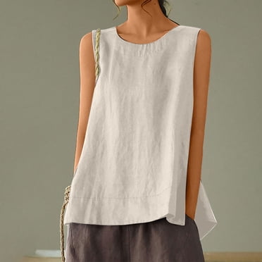 Clearance & Promo,Women's Solid Color Tank Top, Round Neck, Sleeveless, Comfortable Material, Everyday Casual, Versatile Fit, Breathable, Lightweight Comfortable for All-Day Wear,Sopatenor