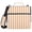 Light Orange and White Striped, variant on 3 Ring Zipper Binder with Shoulder Strap Waterproof Trapper Keeper 2 Inch D-Ring 500 Sheets Capacity Water Blue and White Stripes