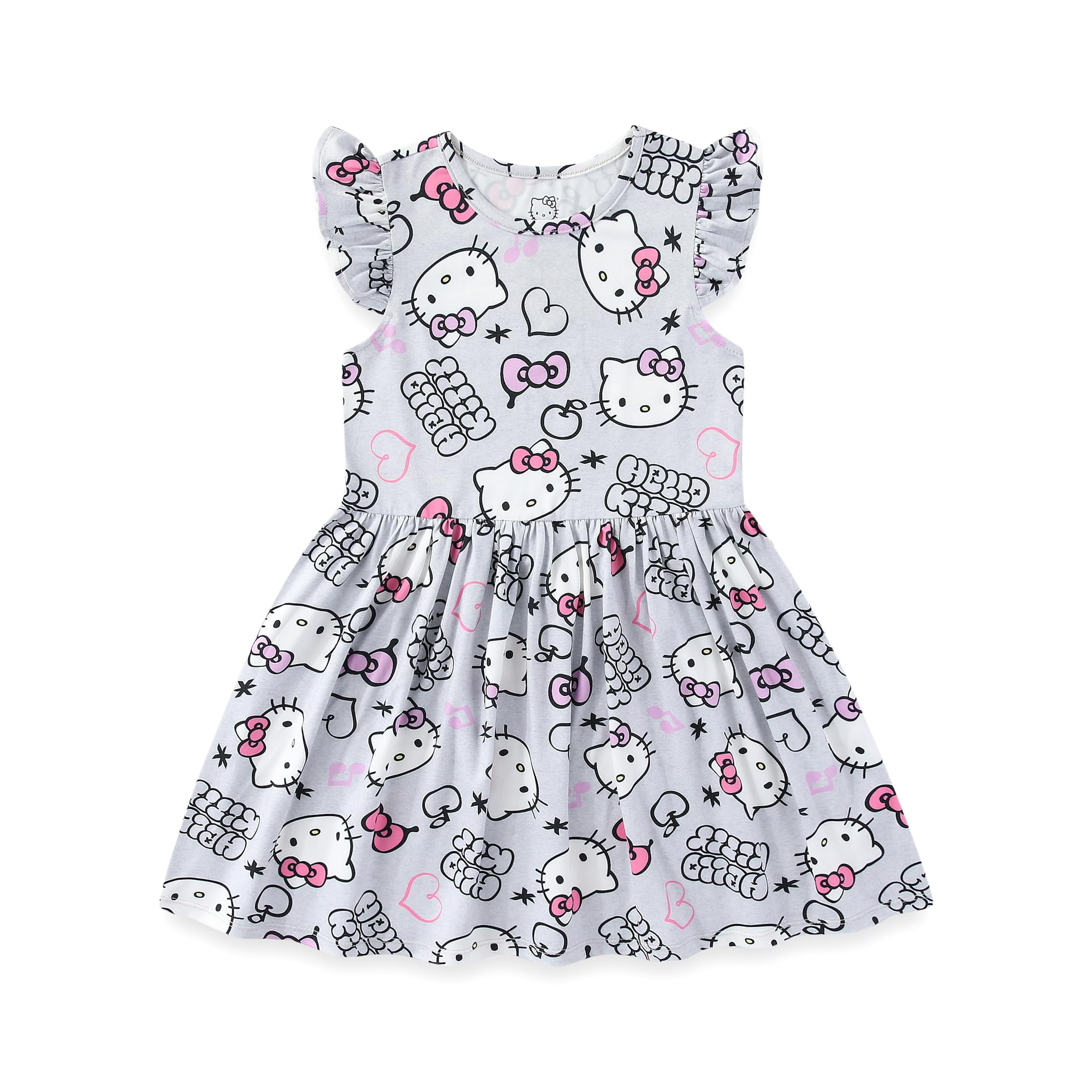 Sanrio Hello Kitty Two Girls Dresses for (Girls), 2 Pack, Sizes 2T-8