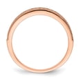 thumbnail image 2 of 925 Sterling Silver Rose Gold Cubic Zirconia Cz Ring Wedding Fancy, 2 of 9