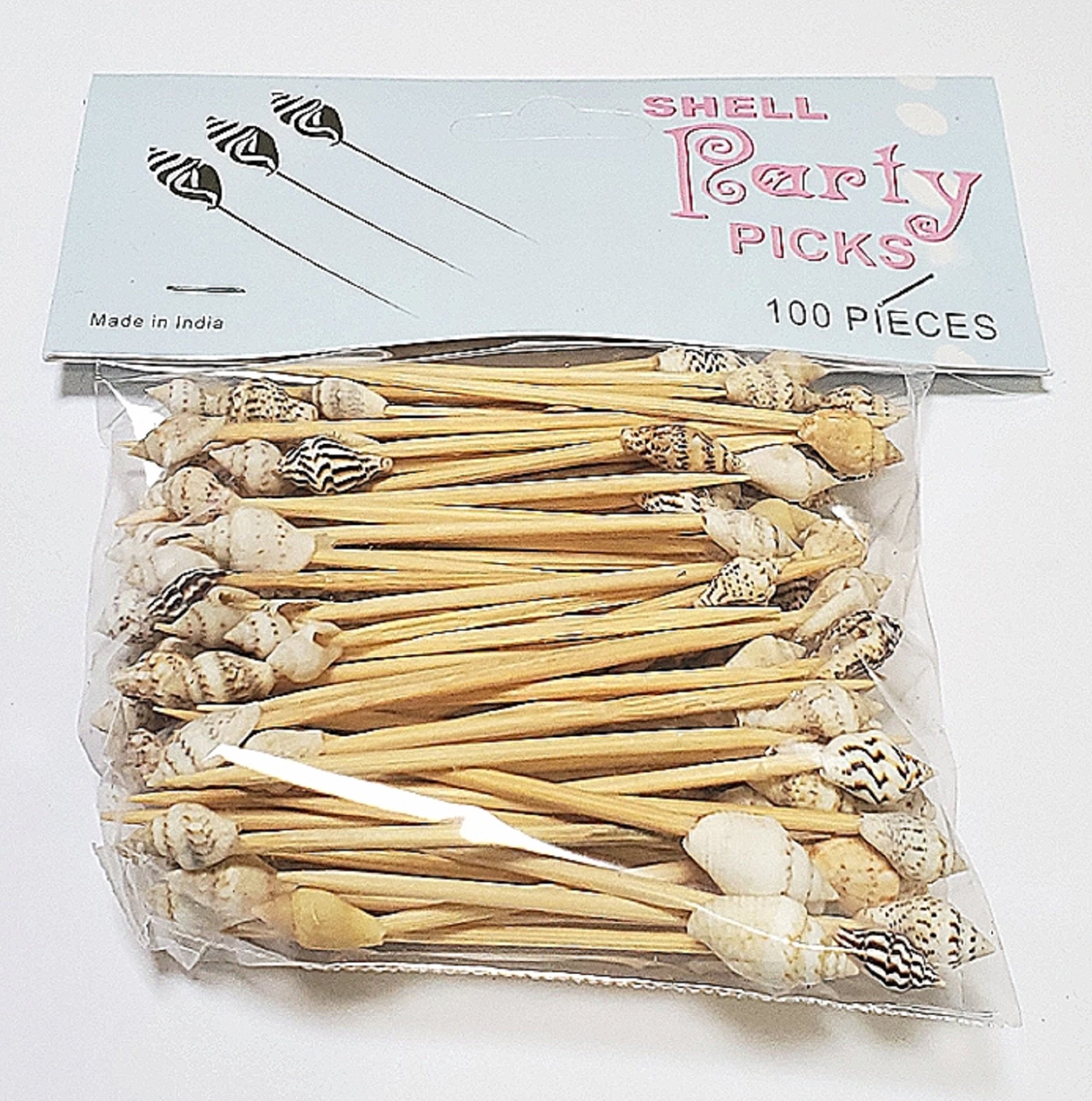 Seashell Toothpicks - 100 Per Pack - Walmart.com