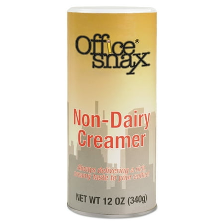 Office Snax Reclosable Canister of Powder Non-Dairy Creamer, 12oz