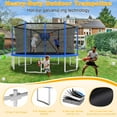 thumbnail image 5 of Elitezip Trampoline for Kids 16 FT Outdoor Trampolines with Basketball Hoop, Heavy Duty Trampoline with Safety Enclosure Net, Light, Sprinkler, Ladder, 1500LBS Weight Capacity Backyard Trampolines, 5 of 9