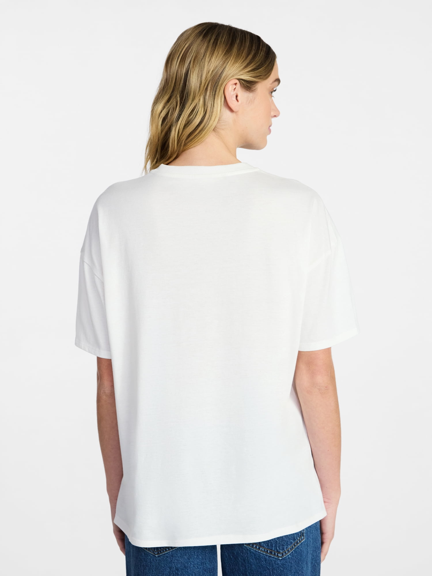 No Boundaries Washed Graphic Boyfriend Tee, Women's XXS-XXL