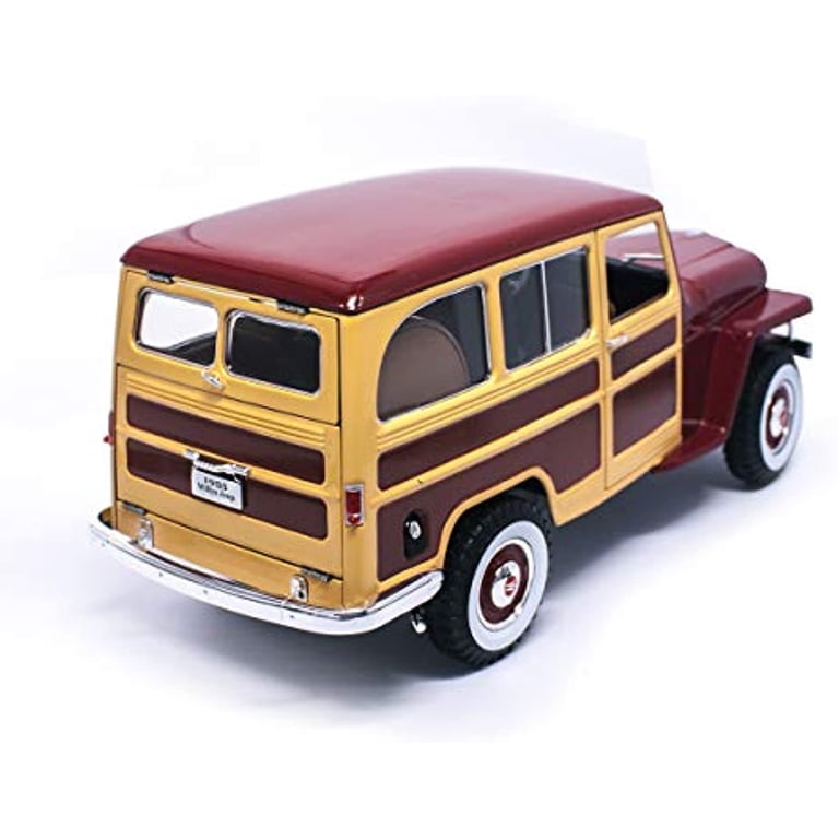 Road Signature 1/18 Scale Dark Blue & White 1955 Willys Jeep