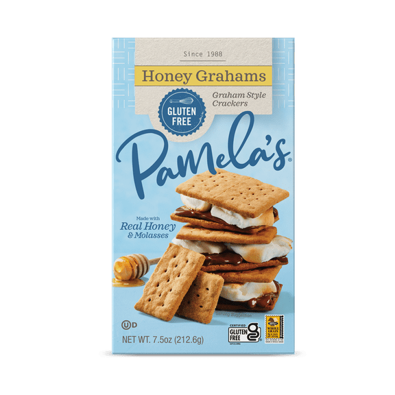 Pamela’s Gluten-Free Honey Grahams, 7.5 oz Box (Pack of 6)