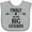 AC-Heather Grey, variant on Inktastic Finally I'm the Big Cousin Boys or Girls Baby Bib
