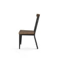 thumbnail image 3 of Amisco Jasper Dining Chair - Light Brown Distressed Wood / Black Metal, 3 of 9