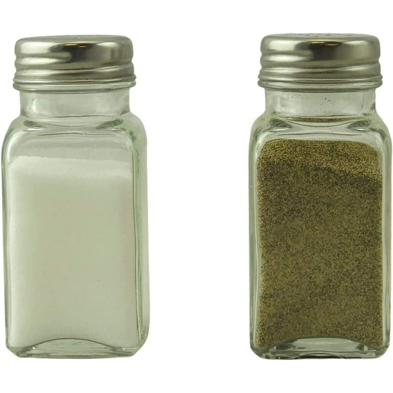 Salt and Pepper Shaker Set (Clear Glass)