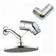 thumbnail image 3 of 1PC 2025 Elbow Adapter Shower Head Female and Male Thread Rainfall Handheld Connector Angle 90 °   135 °   Accessory, 3 of 7